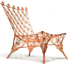 Golden Knotted chair by Marcel Wanders